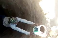 Las excavaciones de los pozos en Santa Caterina (Egipto, Sinaí)